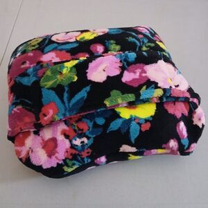 Vera Bradley Travel Throw Blanket Pillow Hilo Meadow 60"×45" Super Soft